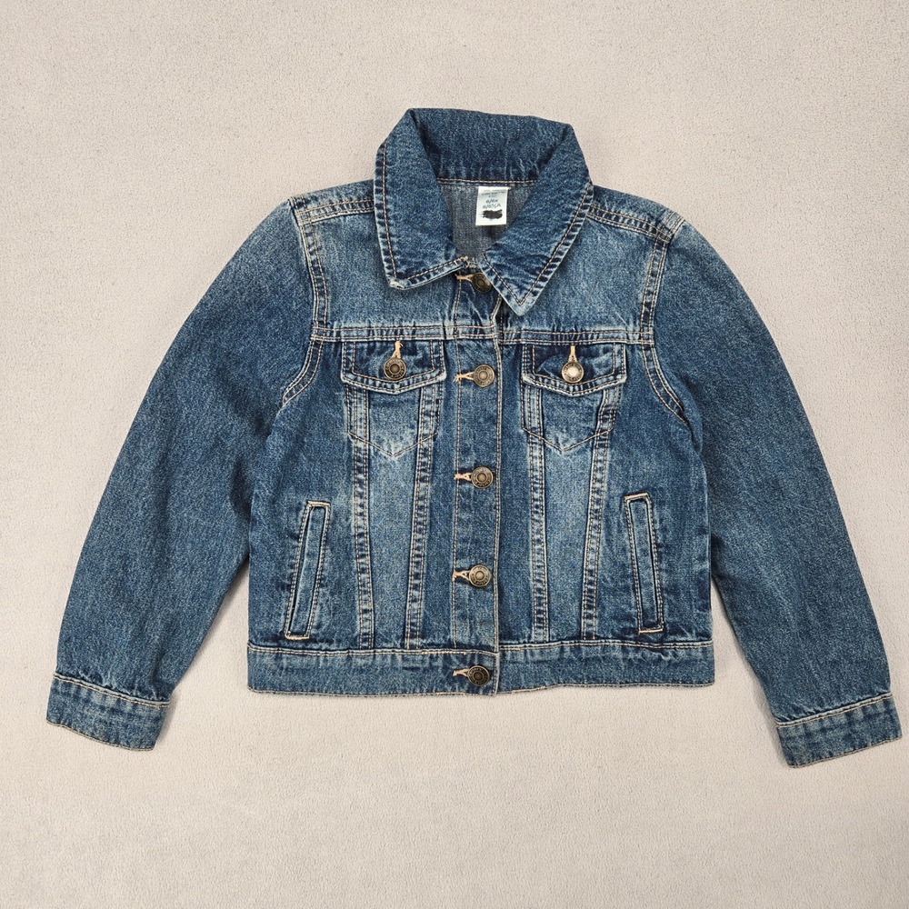 Carter's 6/6x Denim Trucker Jacket Kids Blue Classic Casual Jean Coat